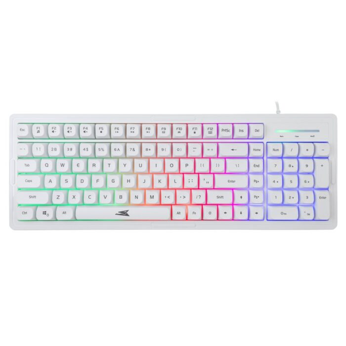 Baracuda ORCA RGB | Bekabeld Gaming Toetsenbord inclusief Muis | QWERTY | Wit Baracuda ORCA RGB | Bekabeld Gaming Toetsenbord inclusief Muis | QWERTY | Wit