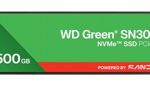 Western Digital Green SN3000 QLC | 500GB NVMe SSD | M.2 Gen4 | 5.000MB/s Lezen | 4.100MB/s Schrijven