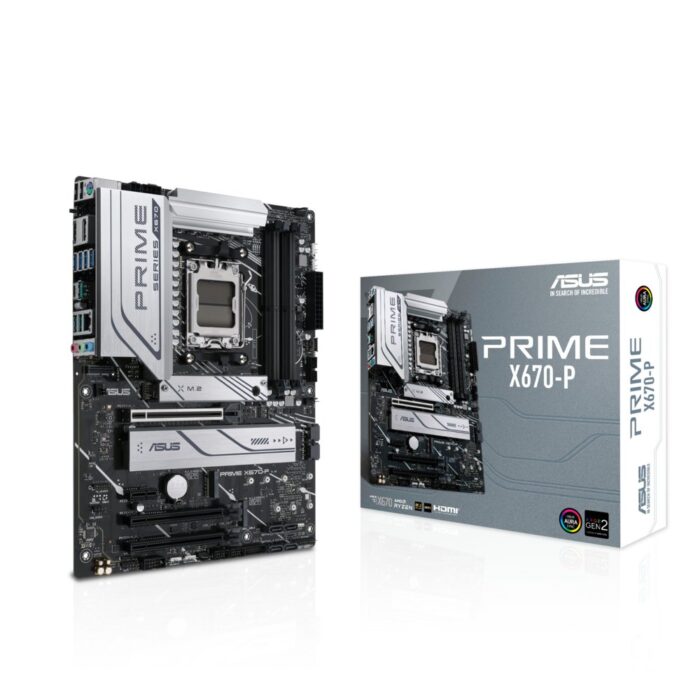 ASUS PRIME X670-P | AMD X670 | Socket AM5 | 4x DDR5 | ATX Moederbord | REFURBISHED ASUS PRIME X670-P | AMD X670 | Socket AM5 | 4x DDR5 | ATX Moederbord | REFURBISHED