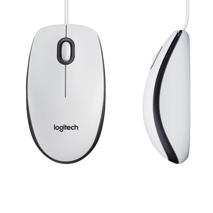 Logitech M100 | Bekabelde Muis | Links- en Rechtshandig | USB-A | 1000 DPI | Wit Logitech M100 | Bekabelde Muis | Links- en Rechtshandig | USB-A | 1000 DPI | Wit