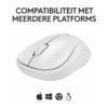 Logitech M240 | Draadloze Bluetooth Muis | Ambidextrous | Compact Reisformaat | Wit