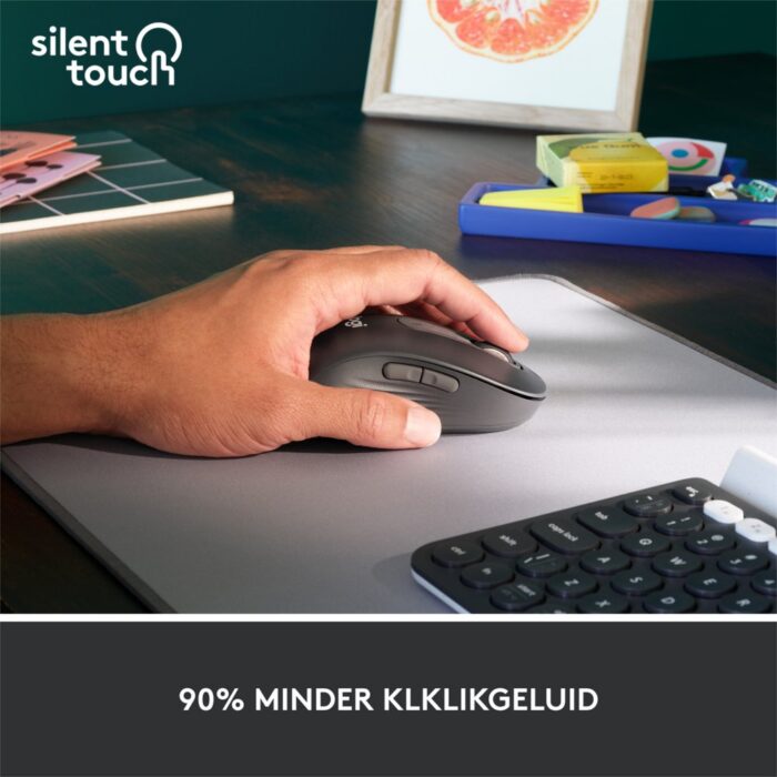 Logitech Signature M650 | Draadloze Muis | Linkshandig | RF + Bluetooth | 2000 DPI | Grafiet Logitech Signature M650 | Draadloze Muis | Linkshandig | RF + Bluetooth | 2000 DPI | Grafiet