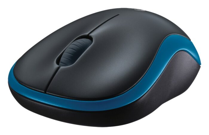 Logitech M185 | Draadloze Muis | Links- en Rechtshandig | RF | 1000 DPI | Zwart/Blauw Logitech M185 | Draadloze Muis | Links- en Rechtshandig | RF | 1000 DPI | Zwart/Blauw