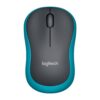 Logitech M185 | Draadloze Muis | Links- en Rechtshandig | RF | 1000 DPI | Zwart/Blauw