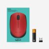 Logitech M171 | Draadloze Muis | Links- en Rechtshandig | RF | 1000 DPI | Rood/Zwart