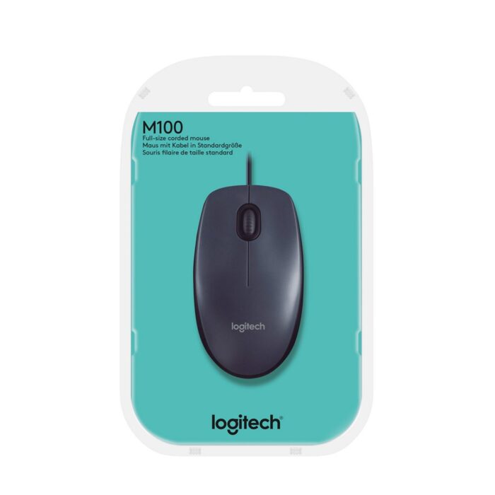 Logitech M100 | Bedrade USB Muis | Zwart Logitech M100 | Bedrade USB Muis | Zwart