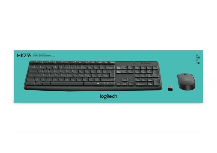 Logitech MK235 | Draadloze Muis en Toetsenbordcombo | QWERTY Logitech MK235 | Draadloze Muis en Toetsenbordcombo | QWERTY