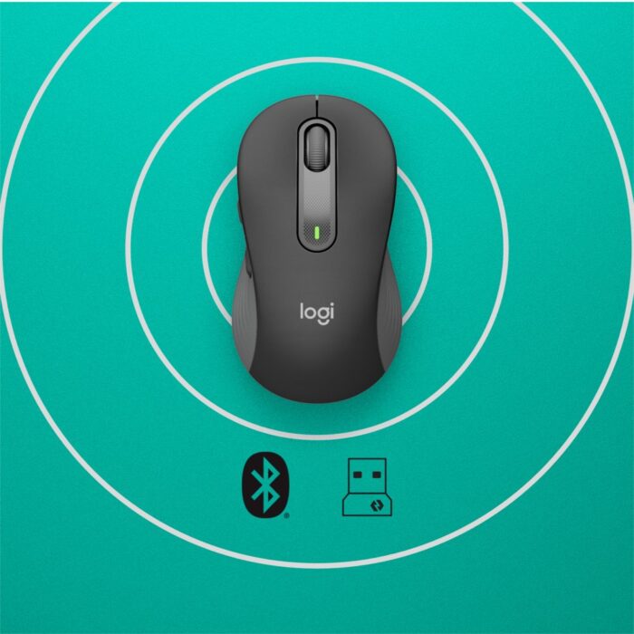 Logitech Signature M650 | Draadloze Muis | RF-Draadloos + Bluetooth | 1000 DPI | Grafiet Logitech Signature M650 | Draadloze Muis | RF-Draadloos + Bluetooth | 1000 DPI | Grafiet