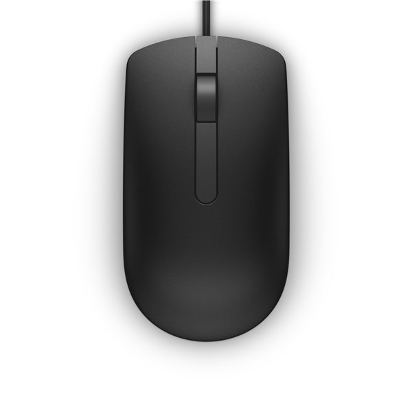 Dell MS116 | Bekabelde Muis | Links- en Rechtshandig | USB-A | 1000 DPI | Zwart