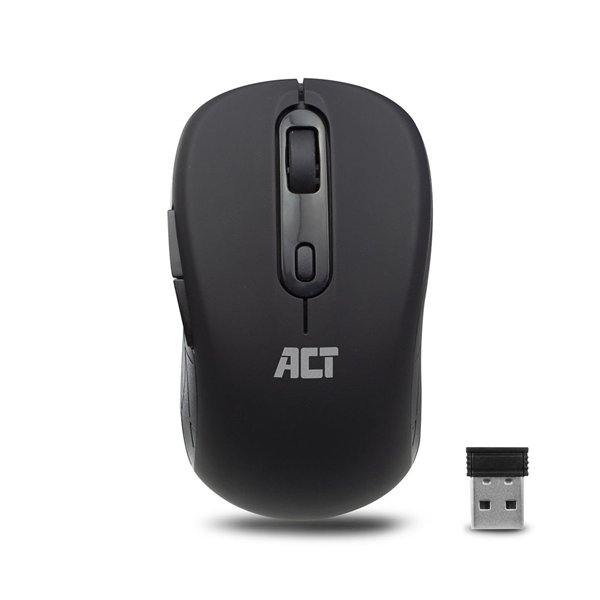 ACT AC5125 | Draadloze Muis | Rechtshandig | RF | 1600 DPI | Zwart