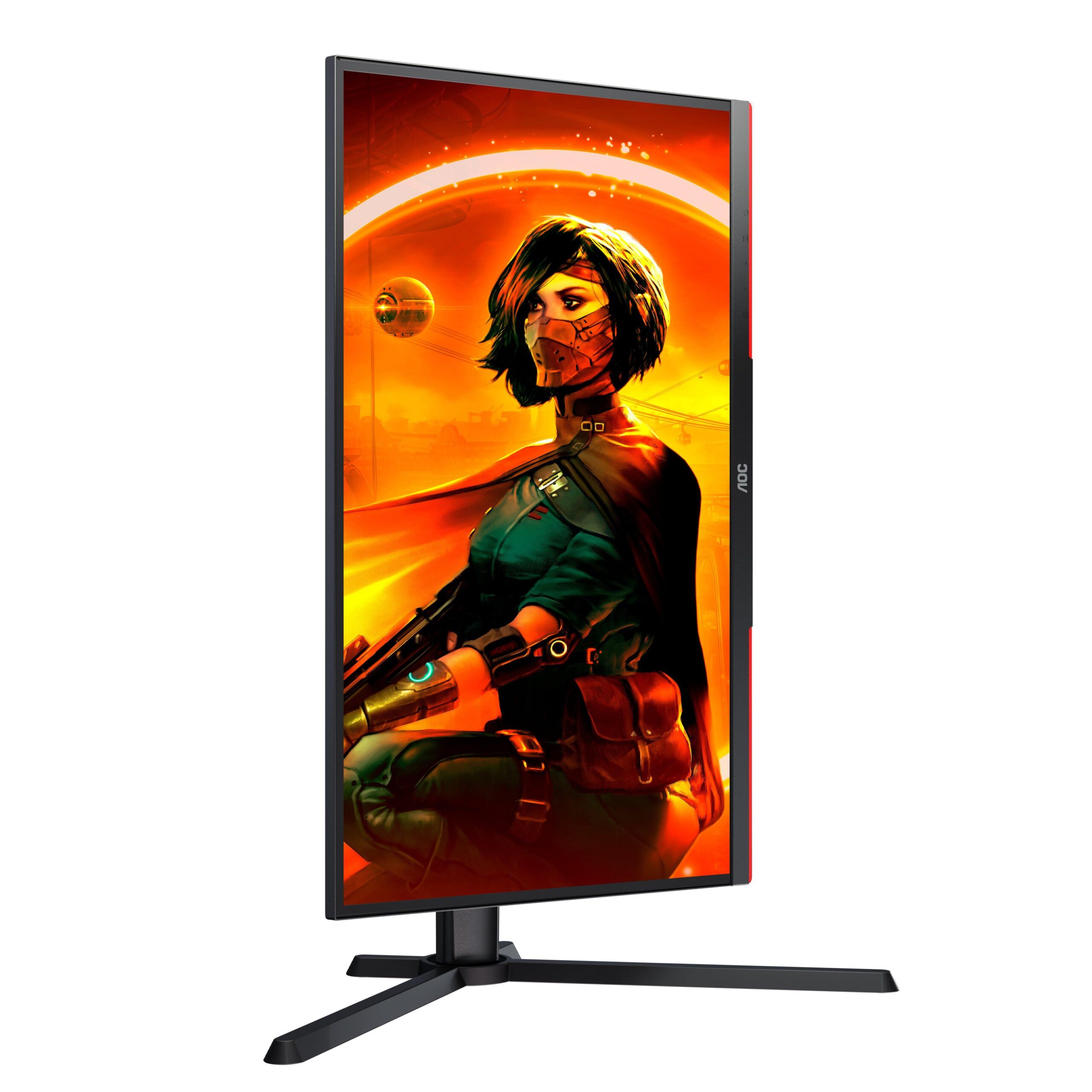 AOC G3 25G3ZM/BK monitor zwart rood 24.5" FHD 240Hz 1ms