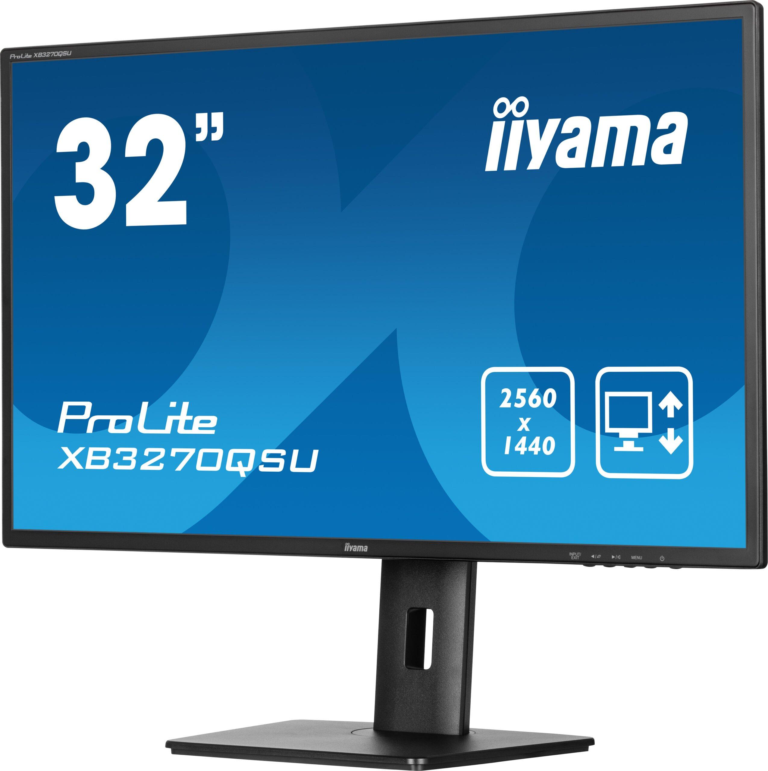 iiyama ProLite XB3270QSU-B1 monitor 31.5" 2560x1440 zwart