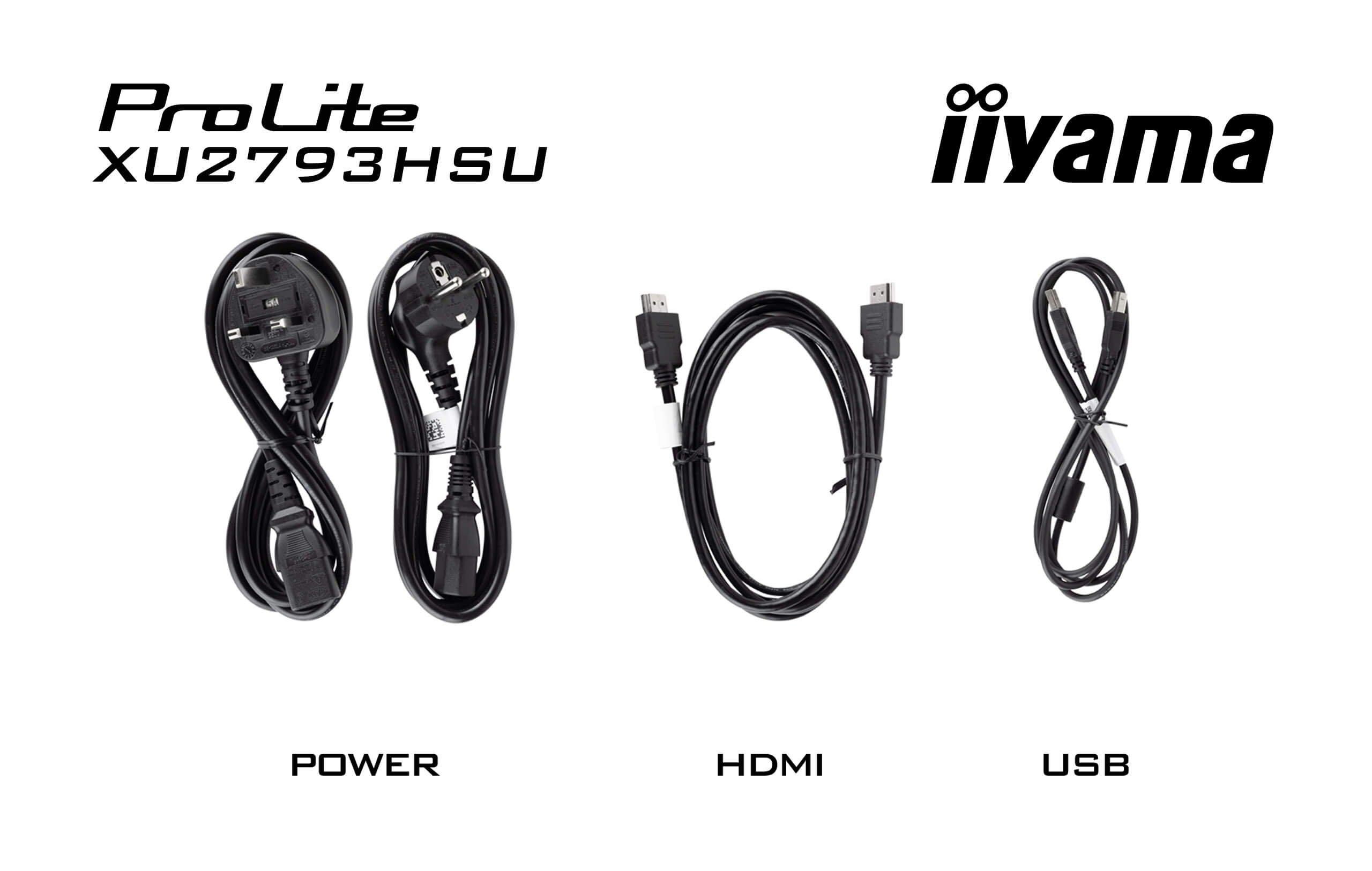 iiyama ProLite XU2793HSU-B7 monitor 27" Full HD LED zwart