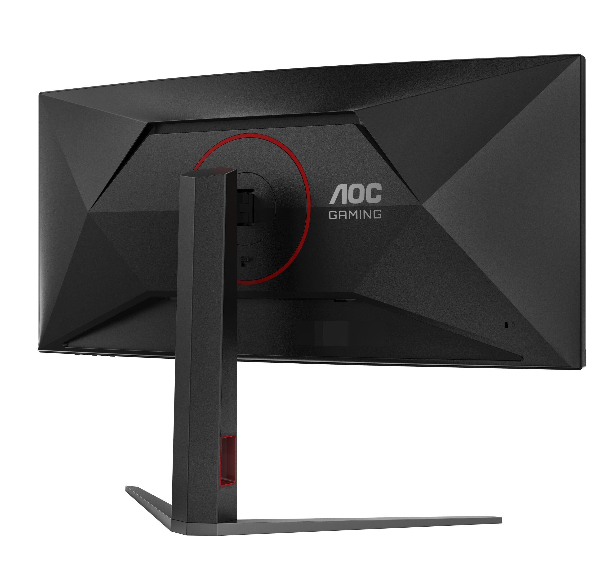 AOC G4 CU34G4 monitor zwart rood 34" 3440x1440 180Hz