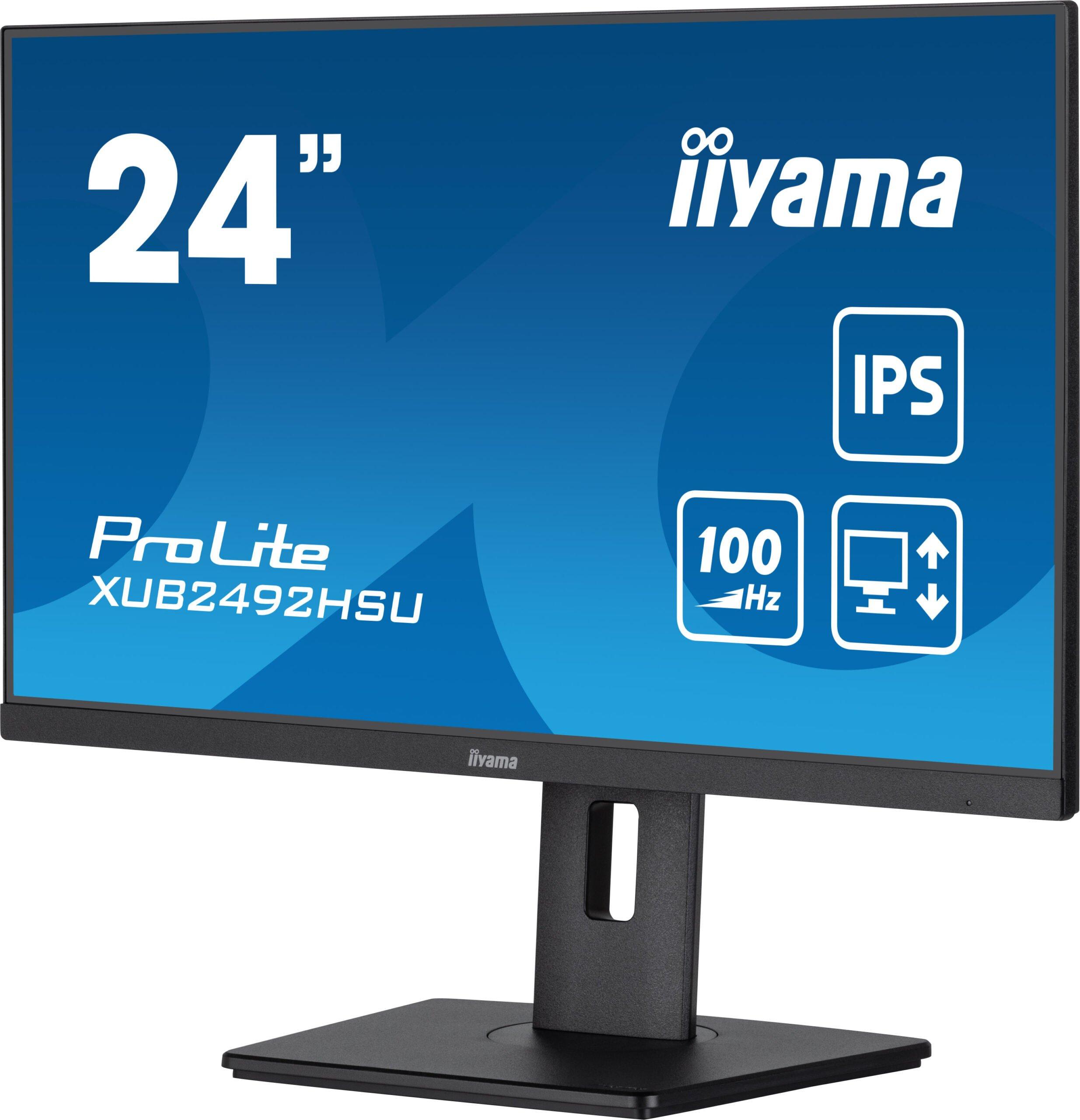iiyama ProLite XUB2492HSU-B6 monitor zwart 23.8" 100Hz FHD