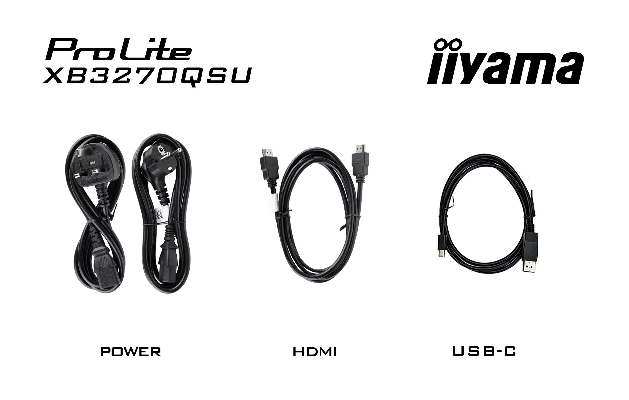 iiyama ProLite XB3270QSU-B1 monitor 31.5" 2560x1440 zwart
