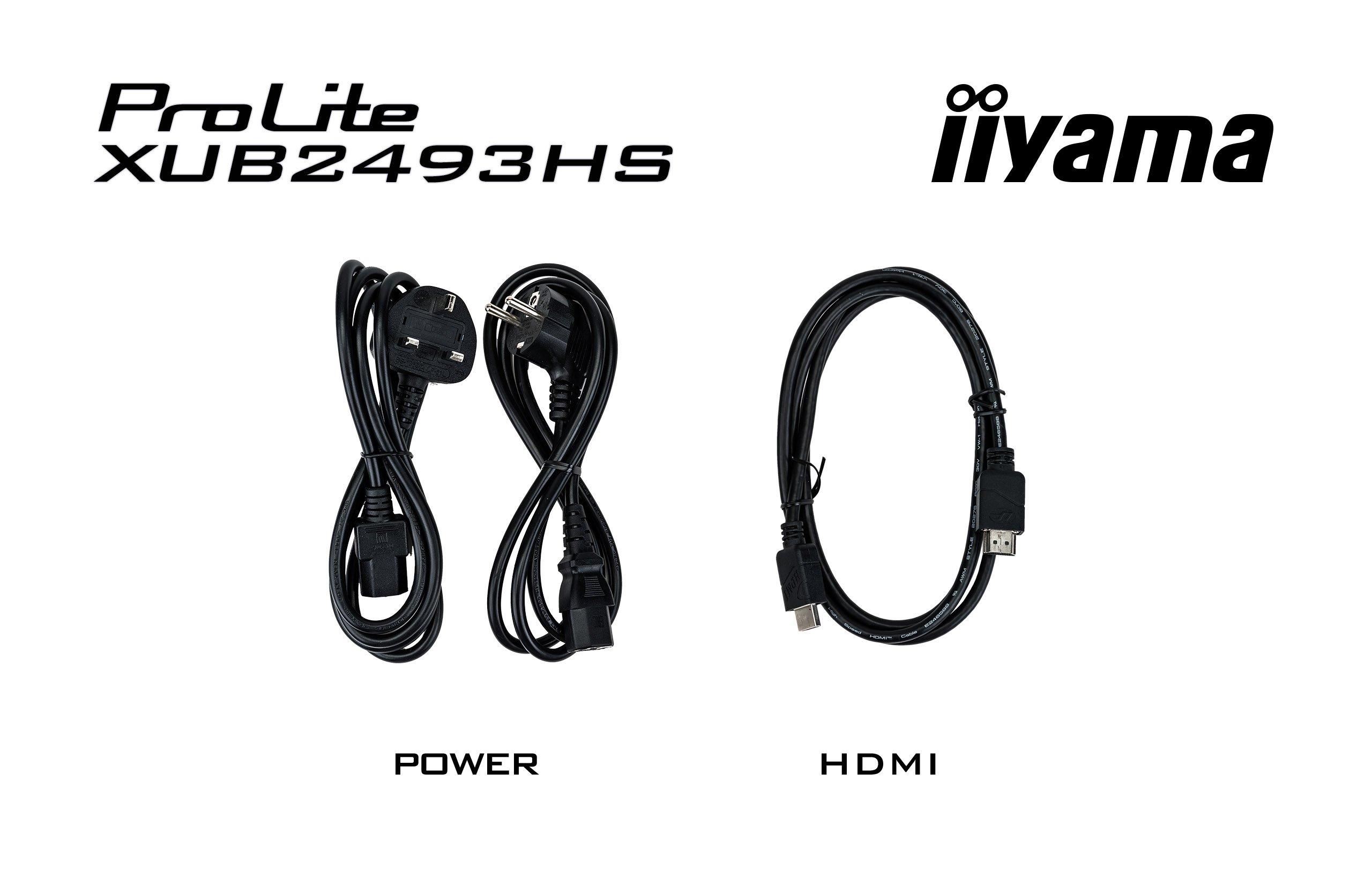 iiyama ProLite XUB2493HS-B6 monitor 23.8" FHD LED zwart