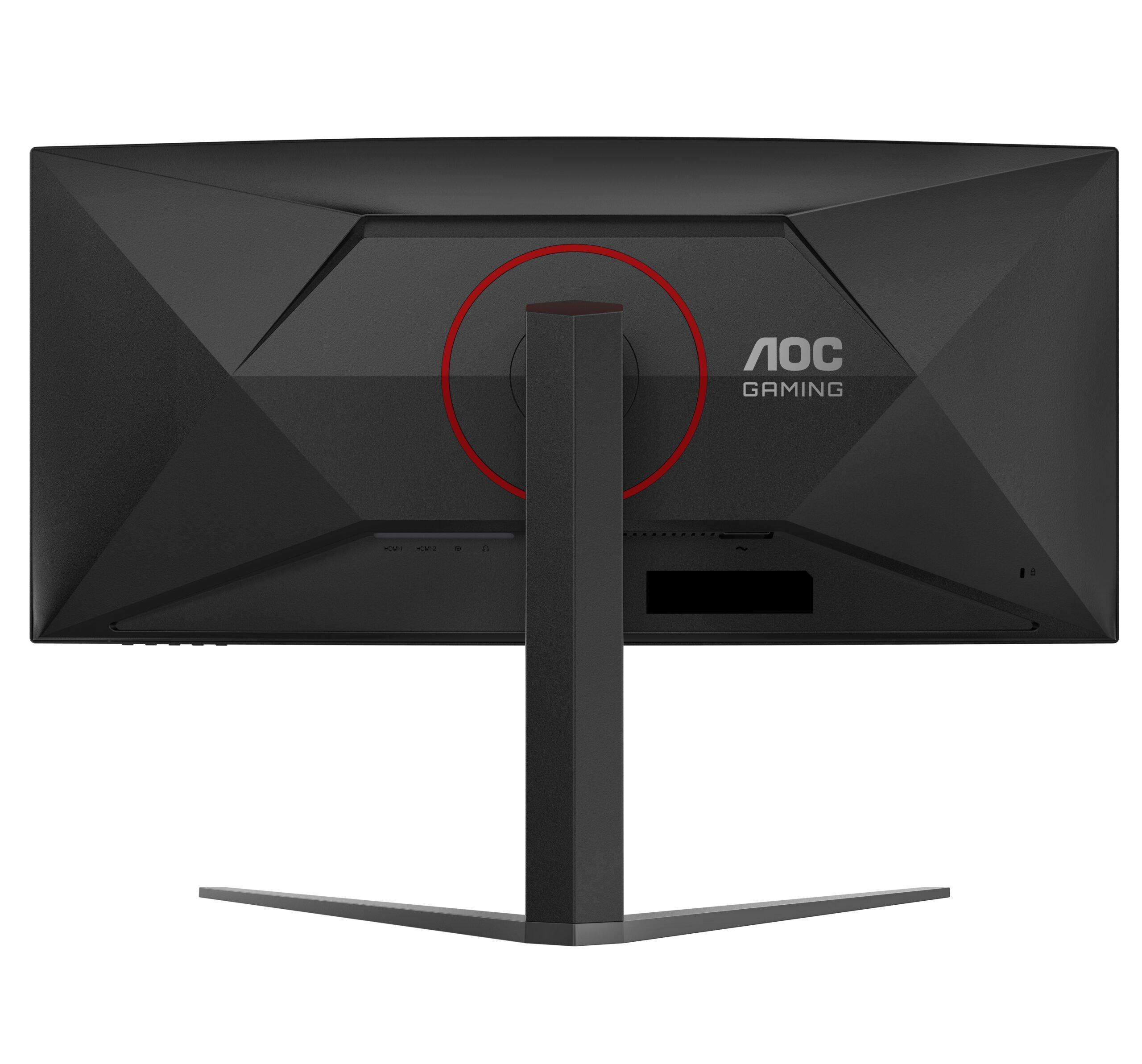 AOC G4 CU34G4 monitor zwart rood 34" 3440x1440 180Hz