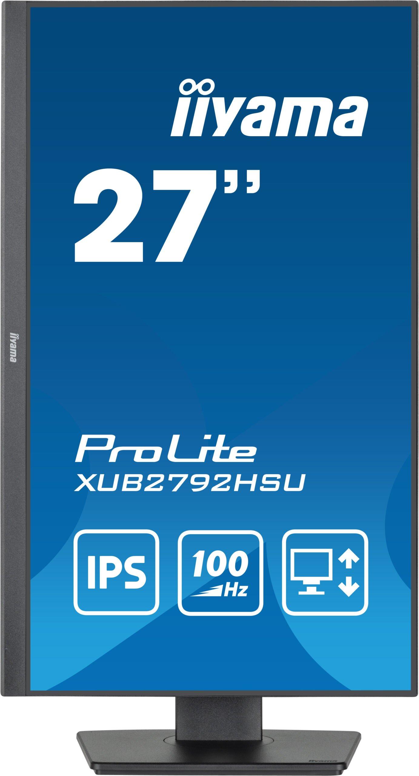 iiyama ProLite XUB2792HSU-B6 monitor 27" Full HD zwart 100Hz