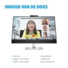 HP E27m G4 | 27" QHD IPS USB-C Conferentiemonitor met Webcam, Speakers en Microfoon | 75Hz | Zwart