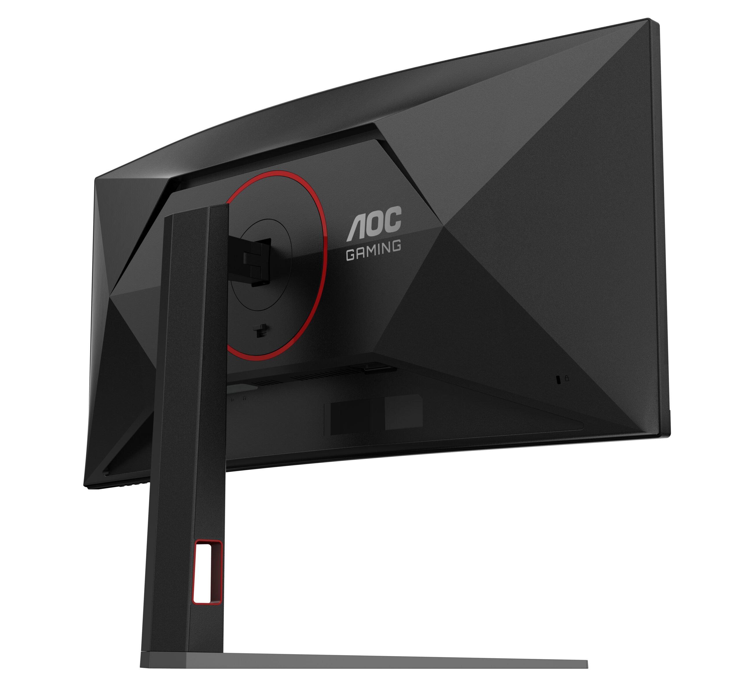 AOC G4 CU34G4 monitor zwart rood 34" 3440x1440 180Hz