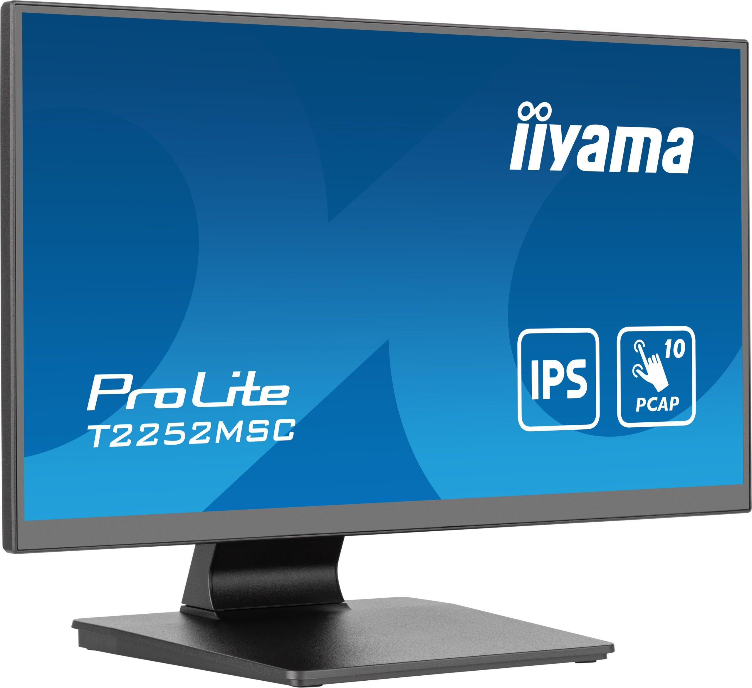 iiyama ProLite T2252MSC-B2 monitor zwart 21.5" FHD touchscreen