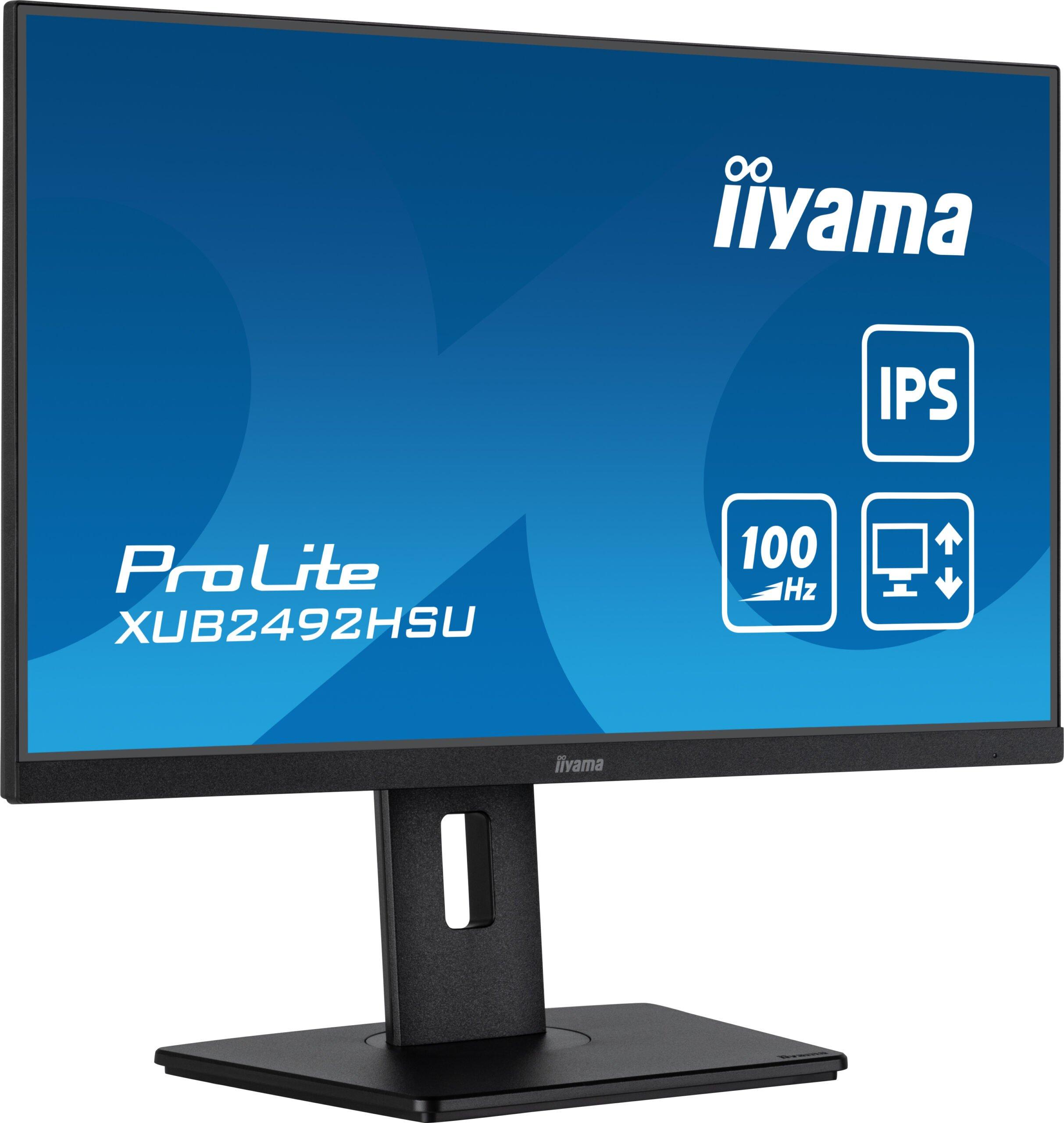 iiyama ProLite XUB2492HSU-B6 monitor zwart 23.8" 100Hz FHD