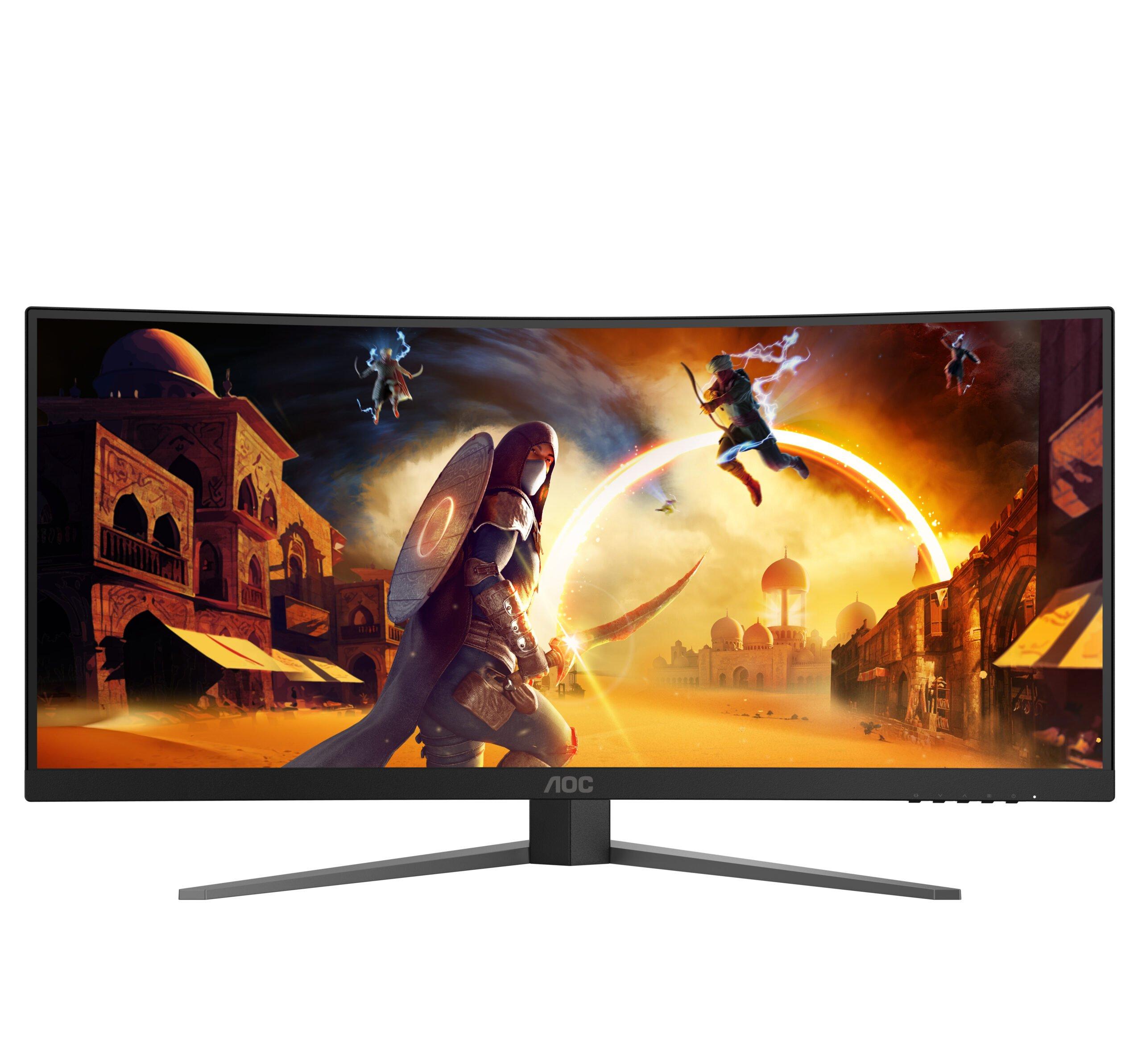 AOC G4 CU34G4 monitor zwart rood 34" 3440x1440 180Hz
