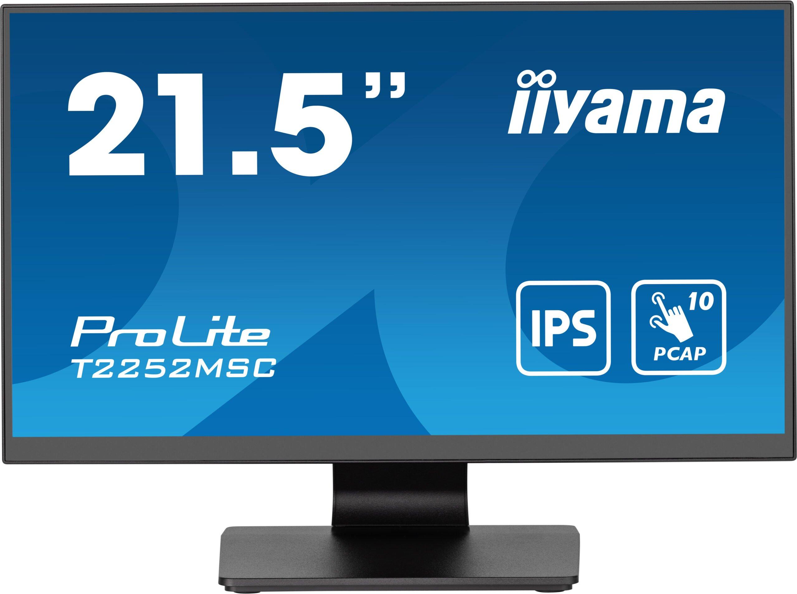 iiyama ProLite T2252MSC-B2 monitor zwart 21.5" FHD touchscreen