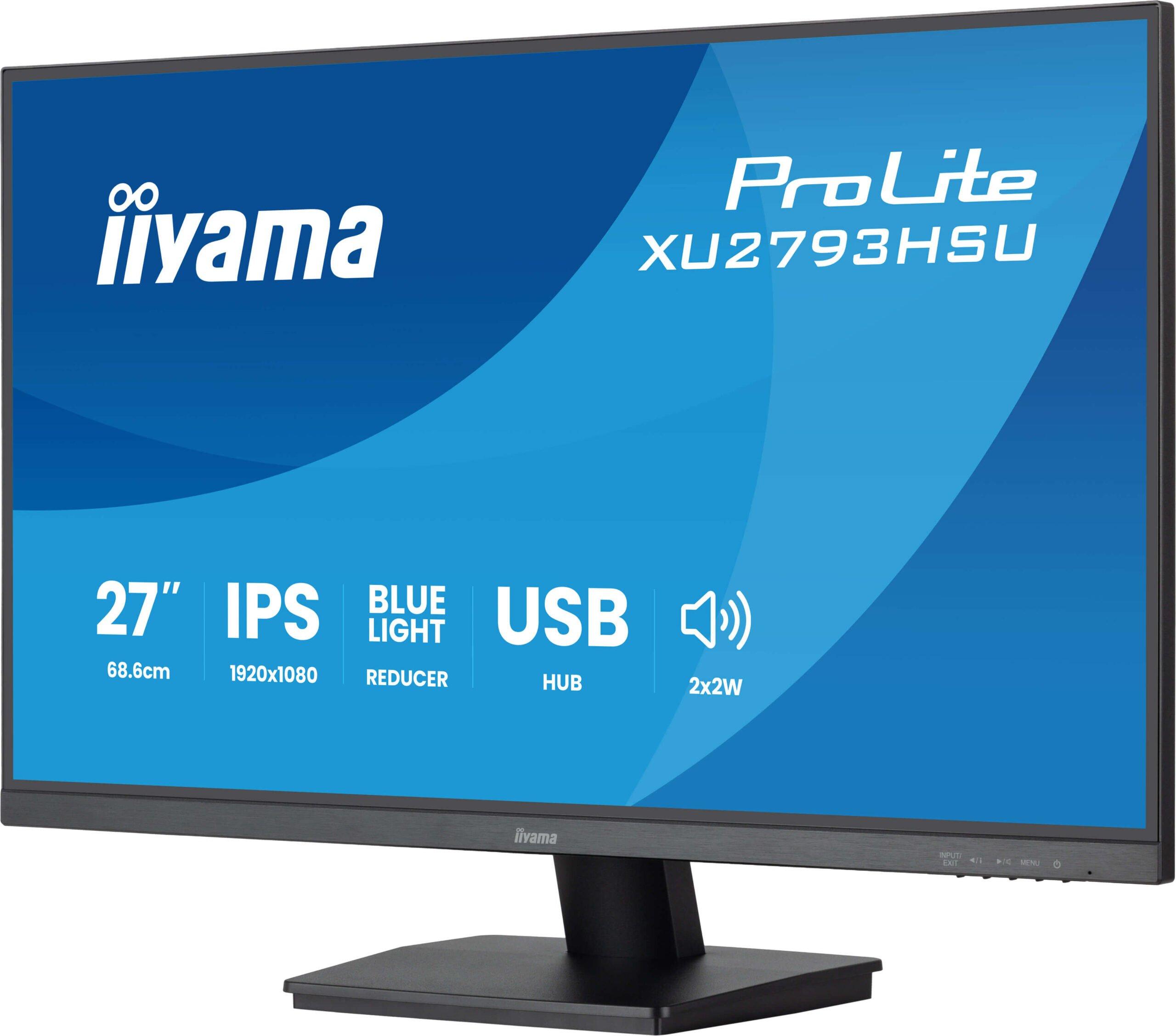 iiyama ProLite XU2793HSU-B7 monitor 27" Full HD LED zwart