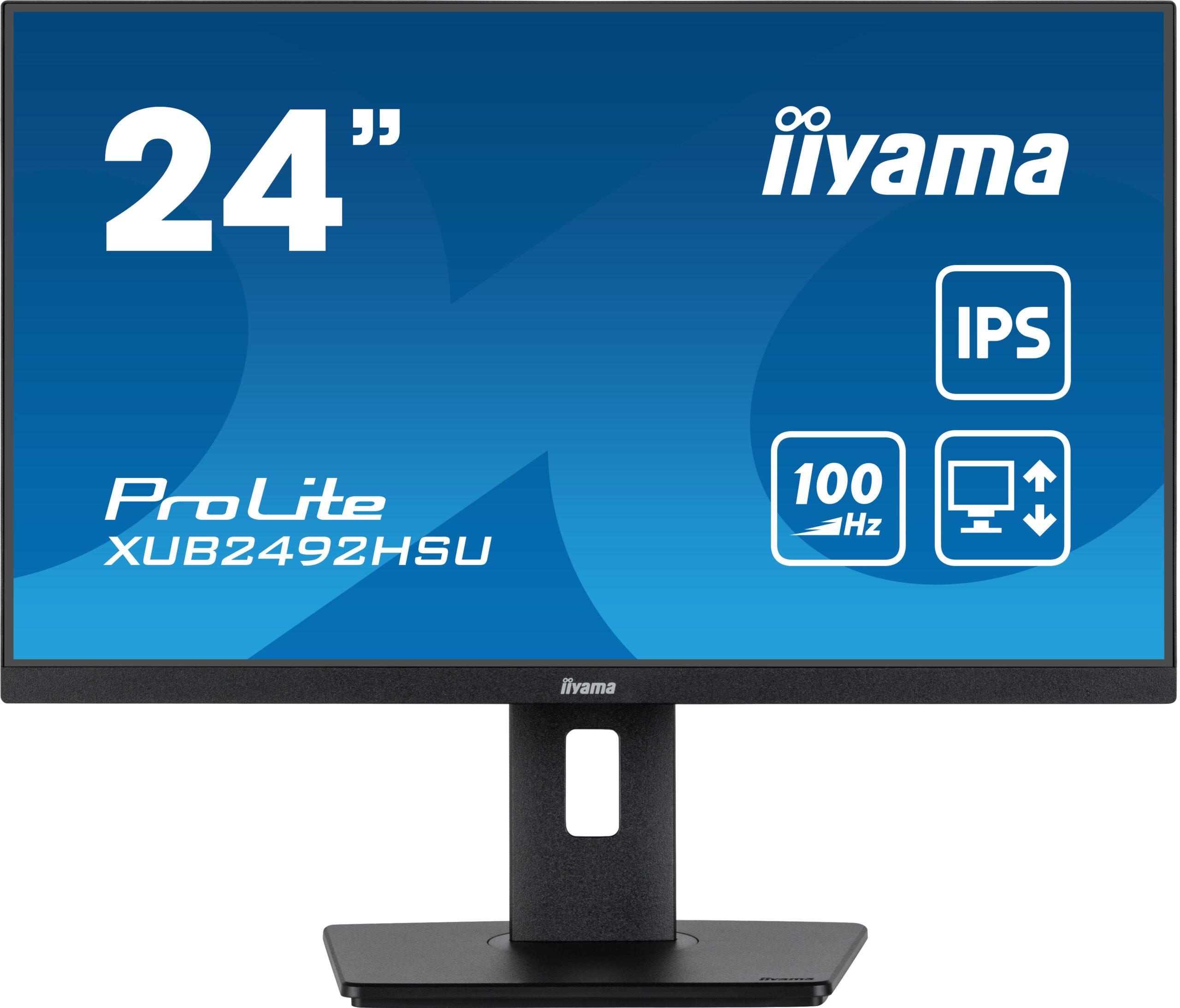 iiyama ProLite XUB2492HSU-B6 monitor zwart 23.8" 100Hz FHD