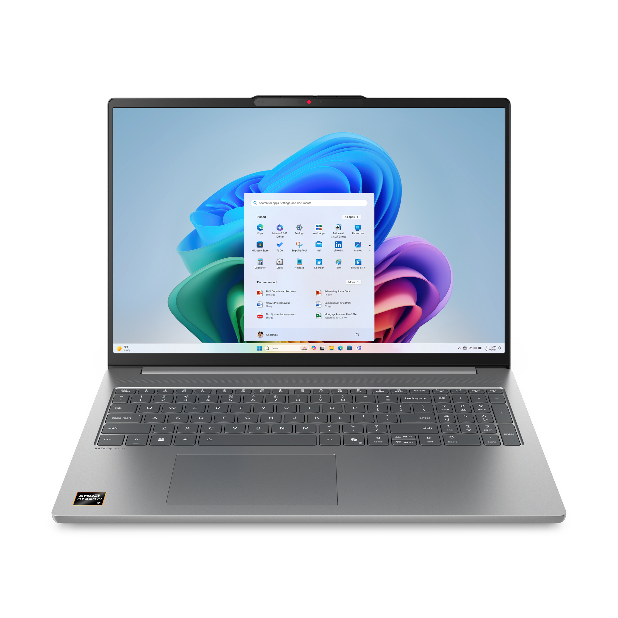 Lenovo IdeaPad Slim 5 16" WQXGA+ 2.8K OLED 120Hz AMD Ryzen AI 7 350 16GB DDR5 1TB SSD IR Cam Copilot+ PC W11 Pro