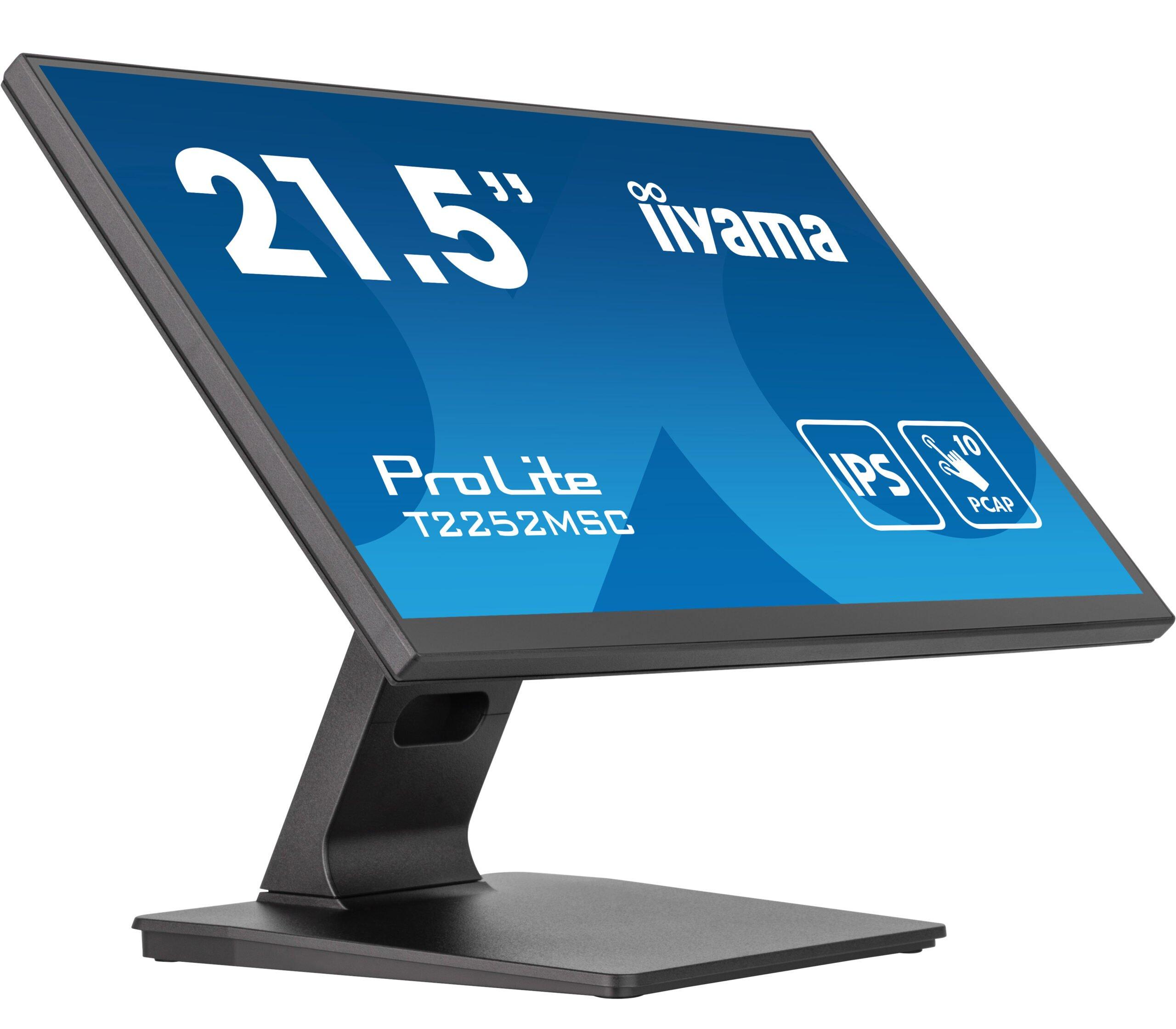 iiyama ProLite T2252MSC-B2 monitor zwart 21.5" FHD touchscreen