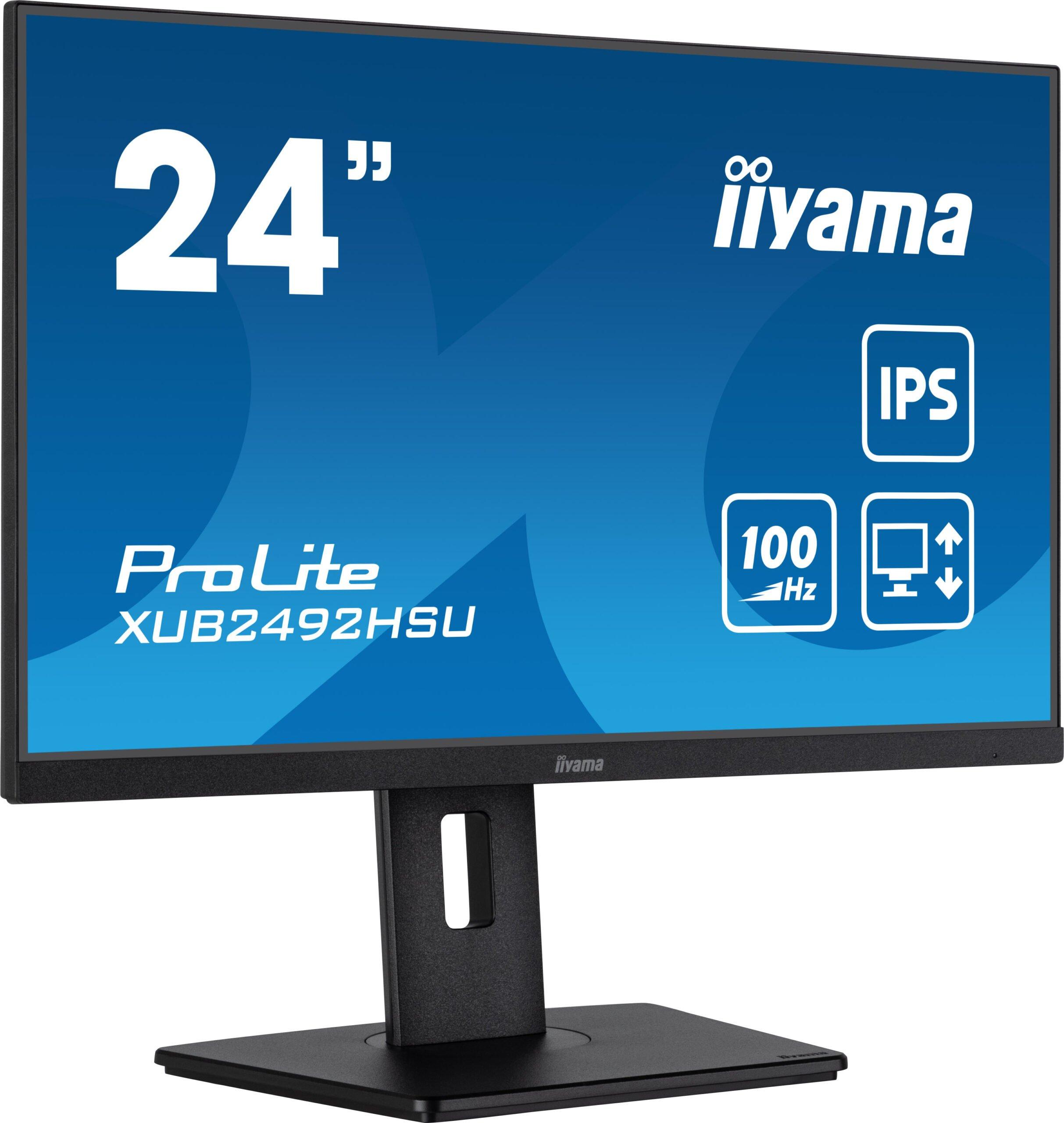 iiyama ProLite XUB2492HSU-B6 monitor zwart 23.8" 100Hz FHD