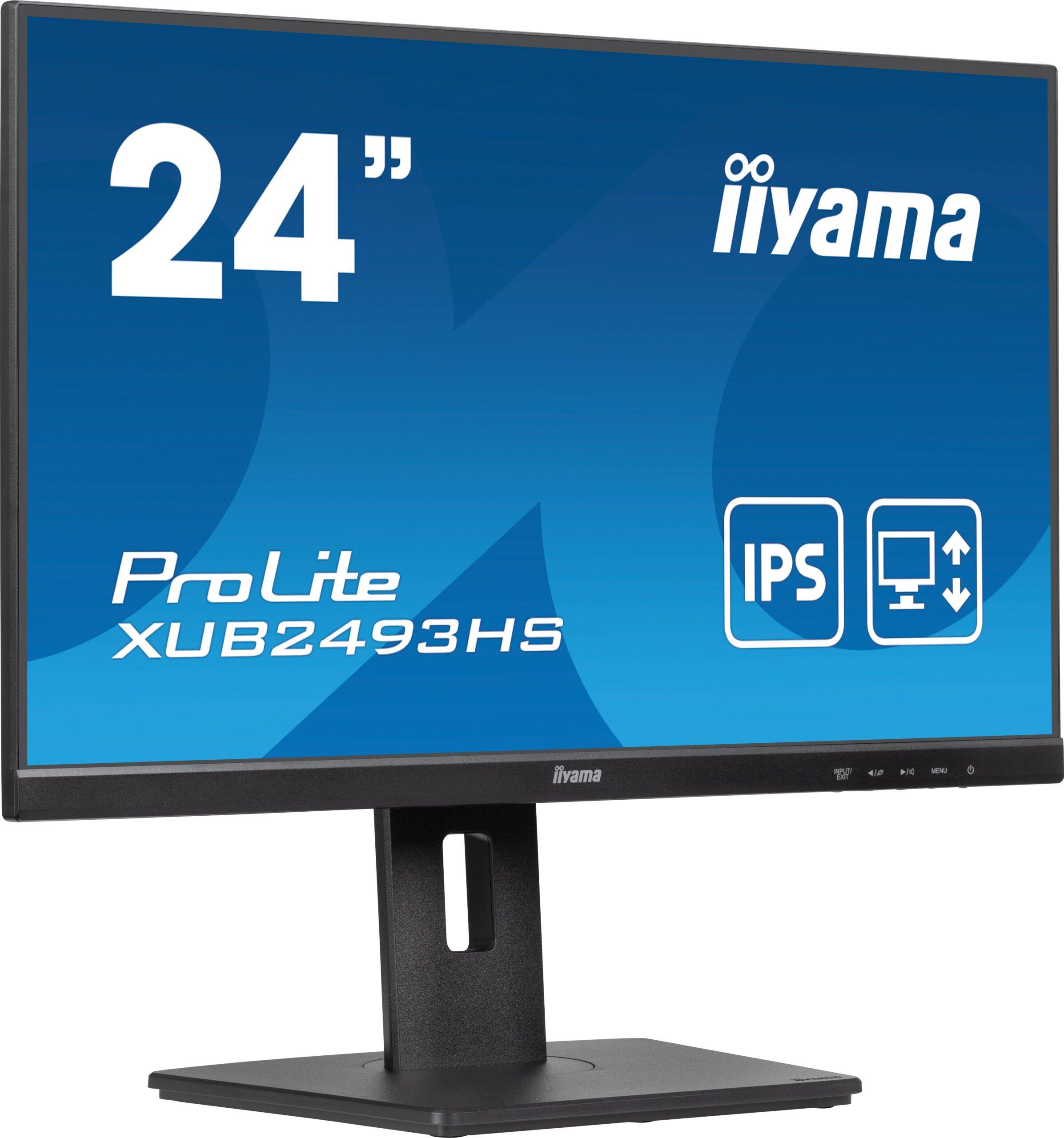iiyama ProLite XUB2493HS-B6 monitor 23.8" FHD LED zwart