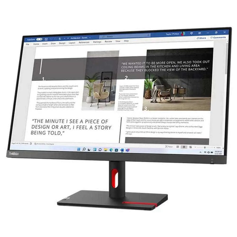 Lenovo ThinkVision S27i 30 | 27" Full HD IPS Monitor | 100Hz | Grijs