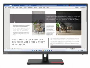 Lenovo ThinkVision S27i 30 | 27" Full HD IPS Monitor | 100Hz | Grijs