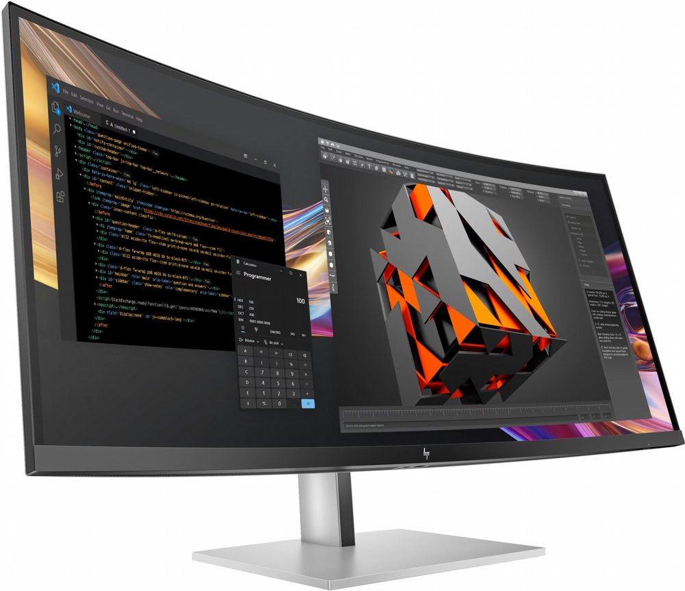 HP Series 7 Pro 738pu | 37.5" WQHD+ IPS Black Curved | Thunderbolt 4 | USB-C Docking Monitor