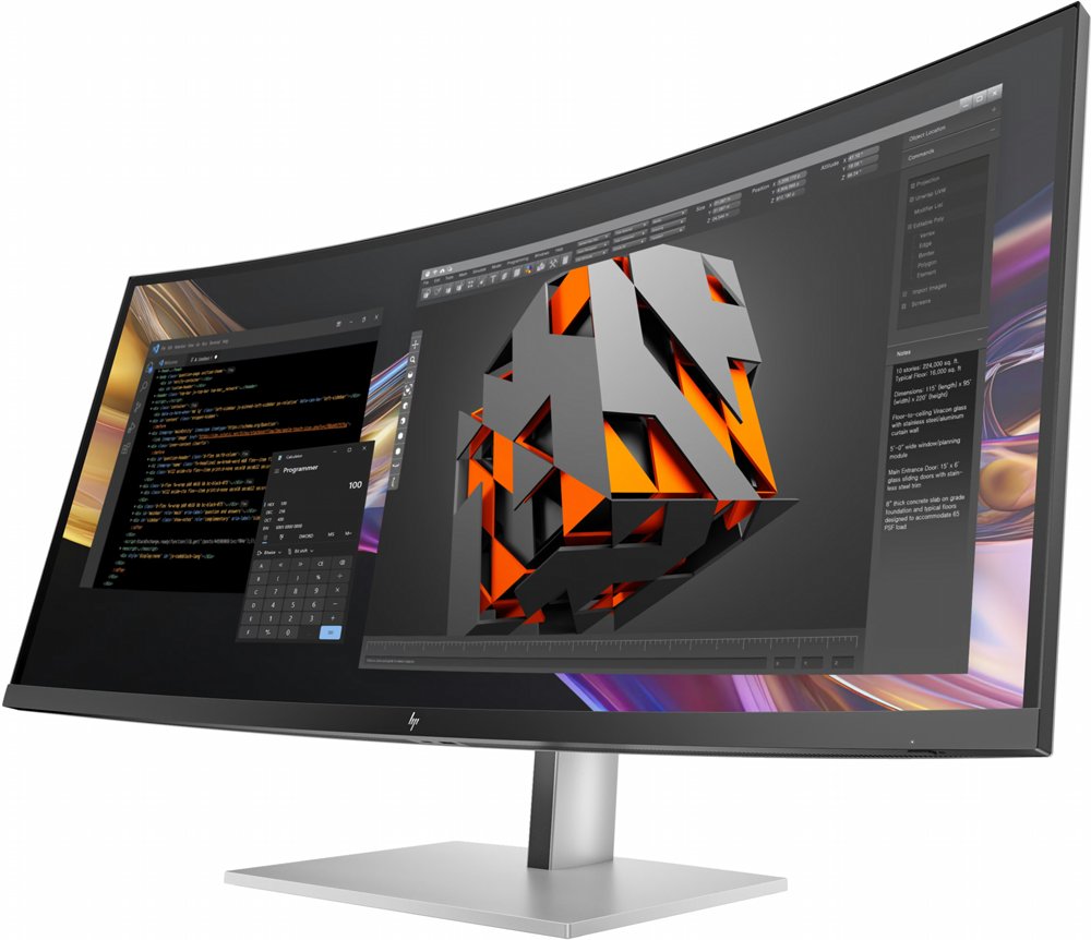 HP Series 7 Pro 738pu | 37.5" WQHD+ IPS Black Curved | Thunderbolt 4 | USB-C Docking Monitor